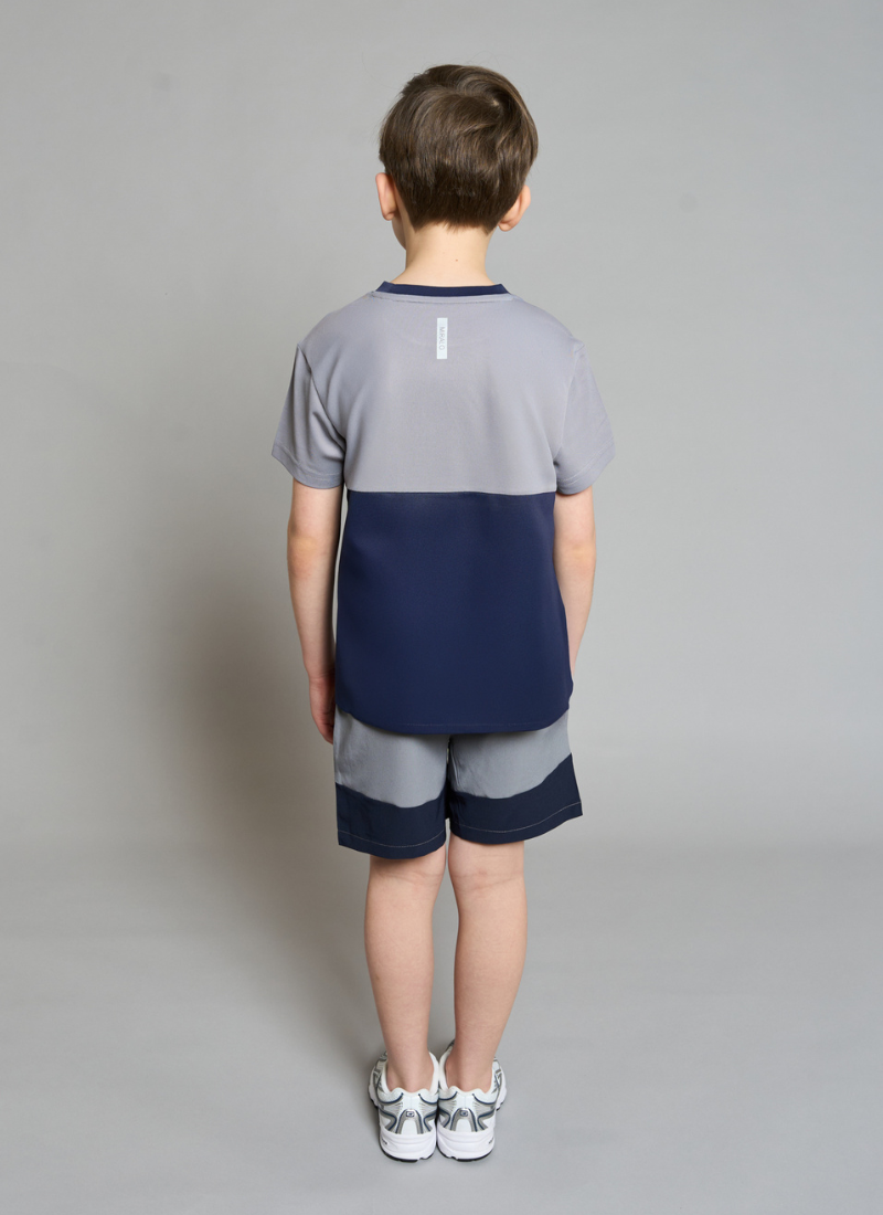Navy Active T-shirt & Short Set