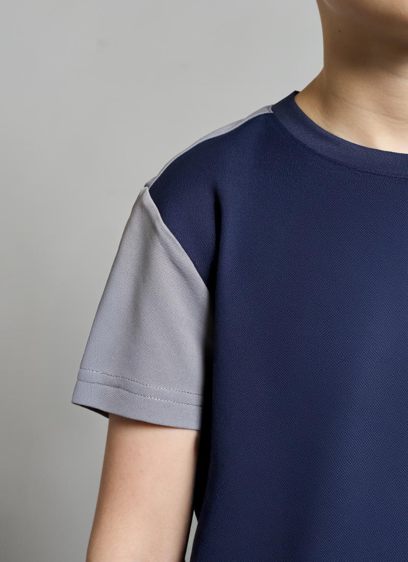 Navy Active T-shirt & Short Set