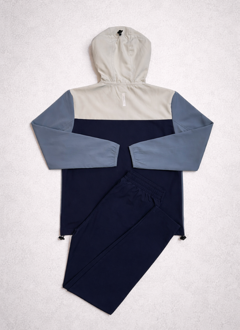 Mid Blue/Navy Windbreaker Tracksuit