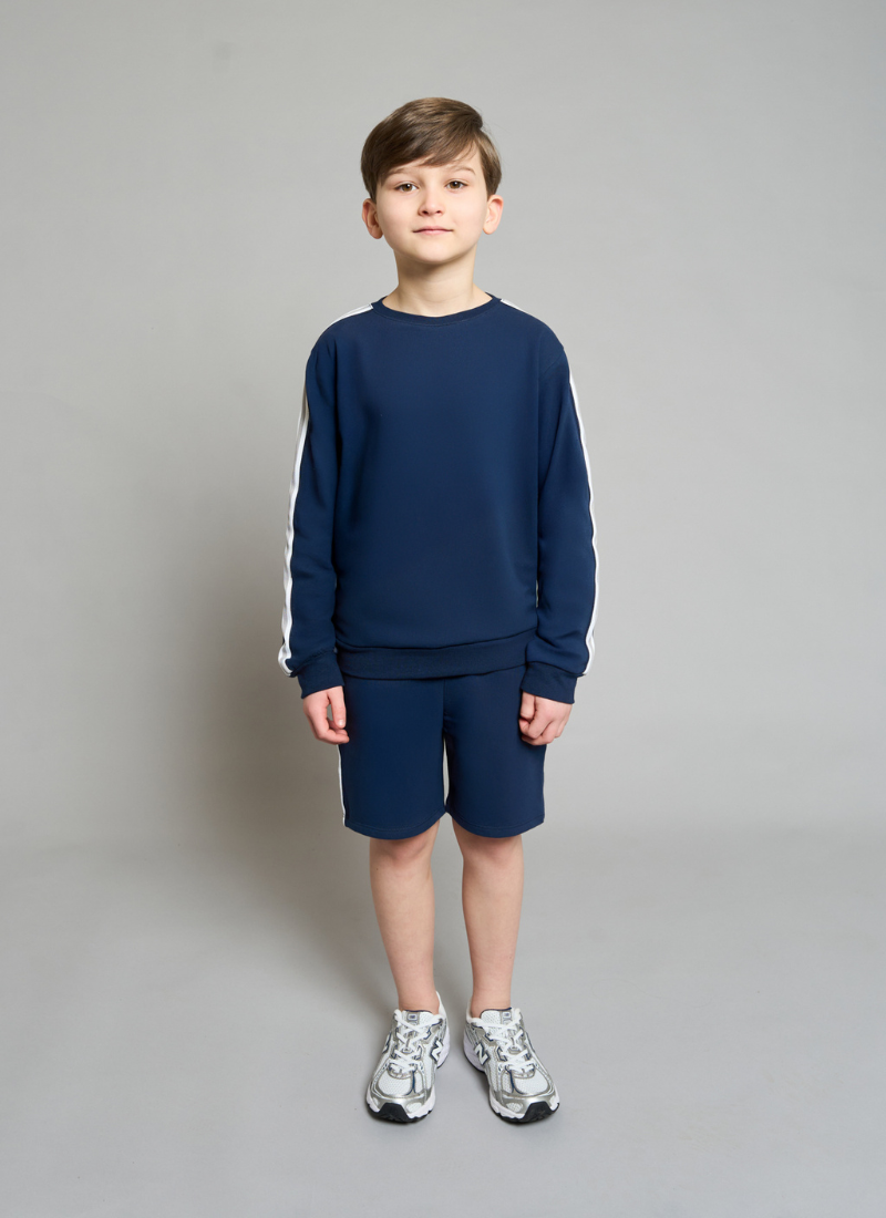 Navy Tape Jumper & Short Set