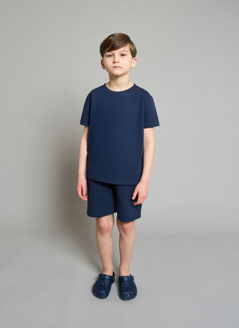 Navy ZigZag T-Shirt & Short Set