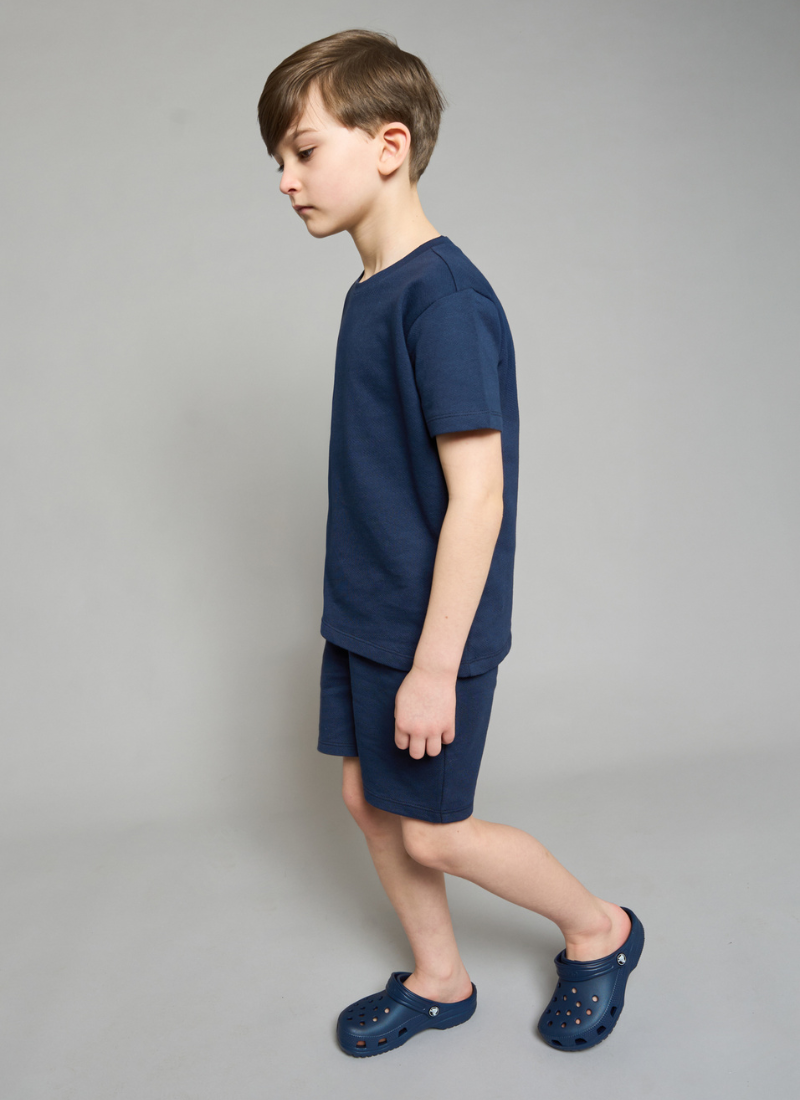 Navy ZigZag T-Shirt & Short Set